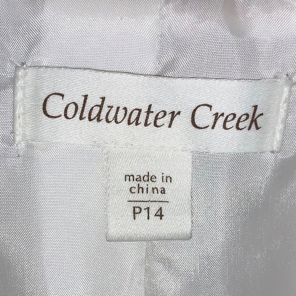 Coldwater Creek Cotton Floral 3/4 Sleeve Blazer - Picture 11 of 11